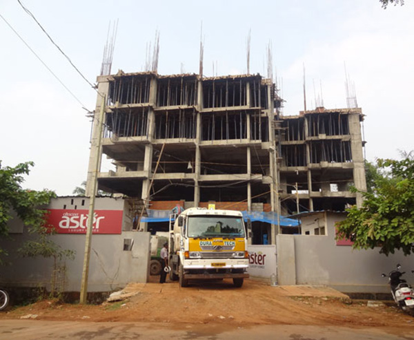 Crescent Aster - a view of the site from the road outside