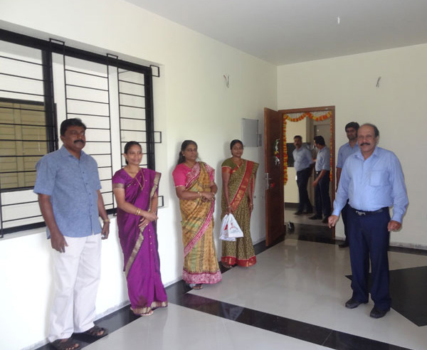 Ms.Sneha Prabha & family, of apartment B 4  in Crescent Iris during handing over ceremony.