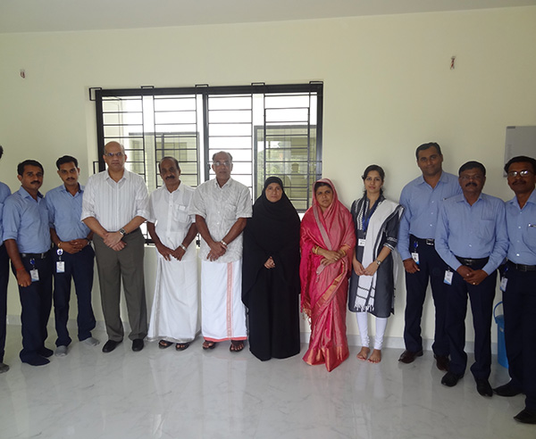 Mr.Muhammed Salih  & family of apartment B 7  in Crescent Iris during handing over ceremony.