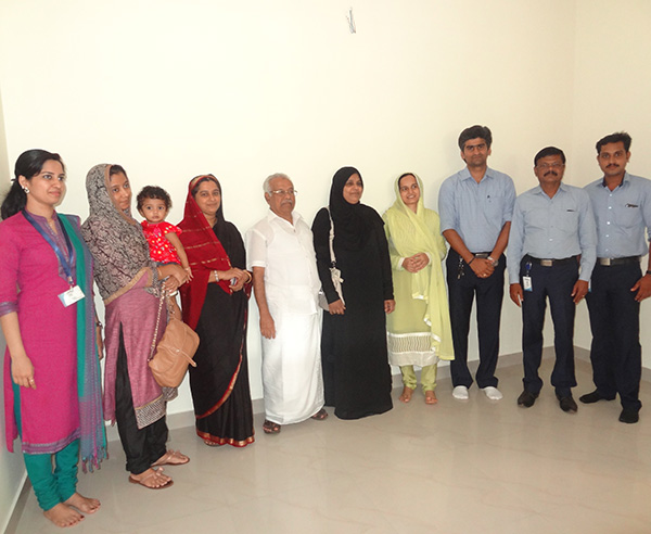 Mr.Salahuddin & family, of apartment C 2 in Crescent Iris during handing over ceremony.