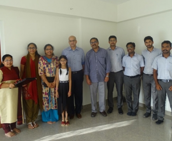 Our team with Mr. Vinod Kumar Menon and Family of apartment no. A 5 in Platinum Crescent after handing over