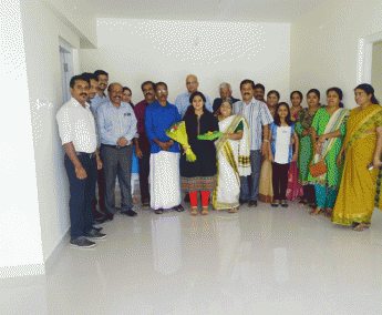 Our team with Mr. Sushil Kumar P.K and Family of apartment no. F 9 & A 7 in Crescent Zinnia after handing over.