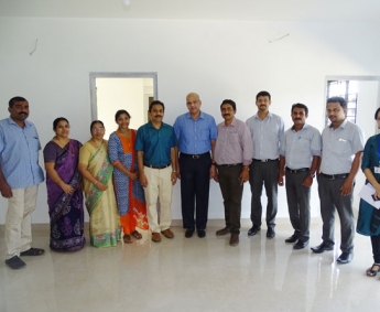 Our team with Mr. K.R Ranjith and Family of apartment no. C 4 in Crescent Zinnia after handing over