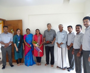 Our team with Dr.C.M.Krishna Kumar & Family of apartment no. D 7 in Crescent Zinnia after handing over.