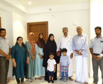 Our team with Mr.Shajahan& family of apartment no.C 03 in Crescent Lavender, after handing over	