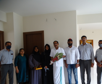 Our team with Mr.Tahseen Hameedudden and family of apartment no. C02 in Crescent Lavender, after handing over