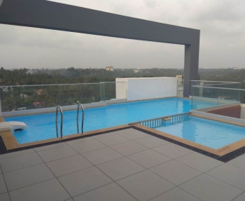 View of the swimming pool area.