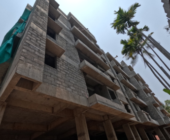 A view of the west side of the building.