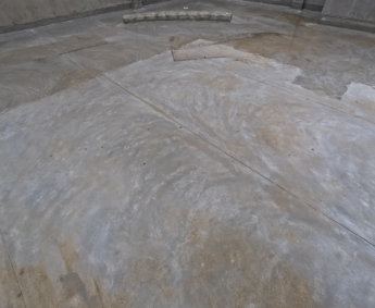 Water proofing work has been completed on terrace floor.
